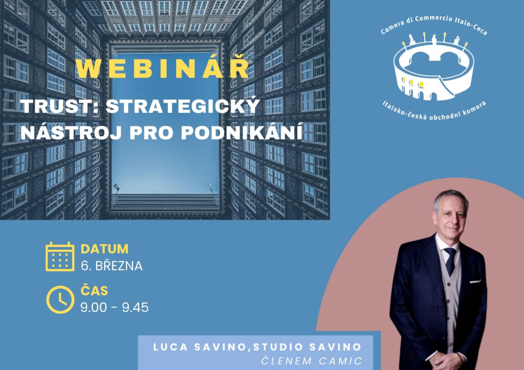 Webinář: „Trust: Strategický nástroj pro podnikání a nástupnictví“